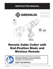 Greenlee GATOR ESG105LXR Instruction Manual