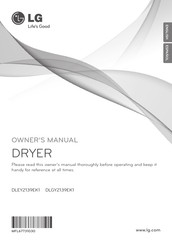 LG DLEY2139EK1 Owner's Manual