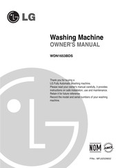 LG WDN1653BDS Owner's Manual
