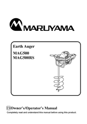 Maruyama MAG500RS Owner's/Operator's Manual