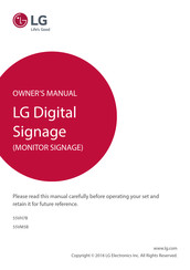 LG 55VH7B Owner's Manual
