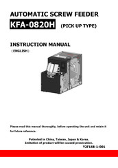 Kilews KFA-0820H Instruction Manual