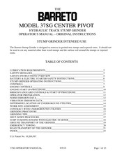 Barreto 37SG Operator's Manual