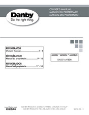 Danby DAG016A1BDB Owner's Manual