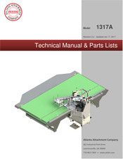 Atlanta Attachment Company 1317A Technical Manual & Parts Lists