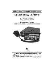Star Unistar LCS850-8 Installation And Instruction Manual
