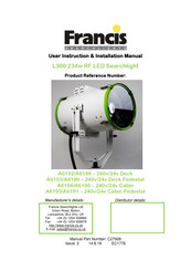 Francis Searchlights A6192 User Instruction & Installation Manual