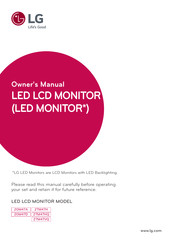 LG 20M47A Owner's Manual
