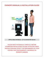 ClearPlus CP-CS-5810XTR2-14-65 Owner's Manual & Installation Manual