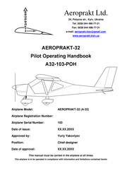 AEROPRAKT AEROPRAKT-32 Pilot Operating Handbook