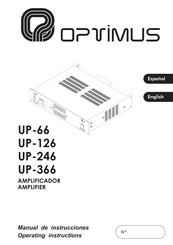 Optimus UP-126 Operating Instructions Manual