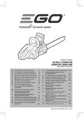 Ego Power+ CS1600E Operator's Manual