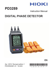 Hioki PD3259-90 Instruction Manual