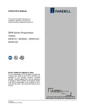 Unified Brands Randell DPM Series Operator's Manual