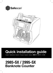 Safescan 2995-SX Quick Installation Manual