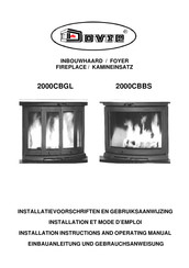 Dovre 2000CBBS Installation Instructions & Operating Manual