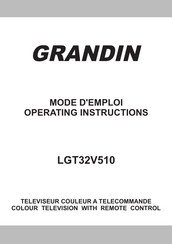 Grandin LGT32V510 Operating Instructions Manual