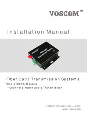 Voscom VOS-0100FT/R Series Installation Manual