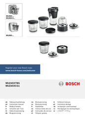 Bosch MUZ45XTM1 Instruction Manual