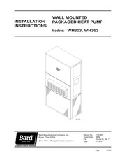 Bard WH303 Installation Instructions Manual