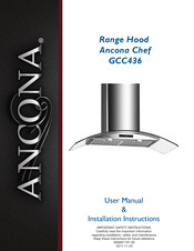Ancona Chef GCC436 User's Manual & Installation Instructions