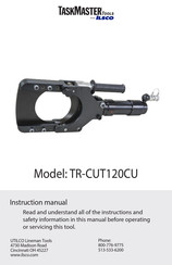 Ilsco TaskMaster TR-CUT120CU Instruction Manual