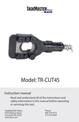 Ilsco TaskMaster TR-CUT45 Instruction Manual