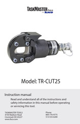 Ilsco TaskMaster TR-CUT25 Instruction Manual