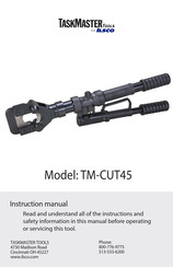 Ilsco TaskMaster TM-CUT45 Instruction Manual