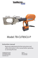 Ilsco TaskMaster TB-CUT85CU-P Instruction Manual