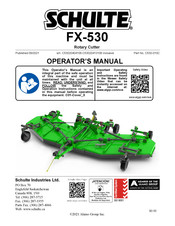 Schulte FX-530 Operator's Manual