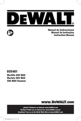 DeWalt D25481K Instruction Manual