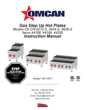 Omcan CE-CN-0636-S Instruction Manual