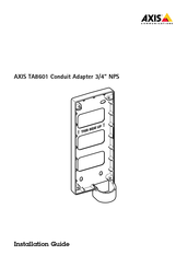 Axis TA8601 Installation Manual