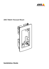 Axis TA8201 Installation Manual