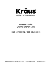 Kraus Forteza KGU-50GREY Installation Manual