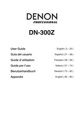 Denon Professional DN-300Z User Manual