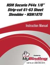 HSM SECURIO P 44S Operating Instructions Manual
