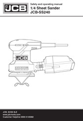 jcb JCB-SS240 Safety And Operating Manual