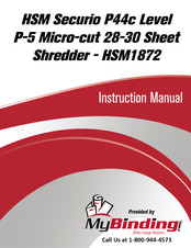 HSM HSM1872 Operating Instructions Manual
