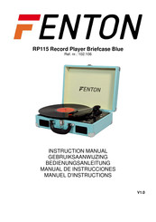 Tronios FENTON RP102A Instruction Manual