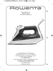 Rowenta DW8060 Instructions For Use Manual