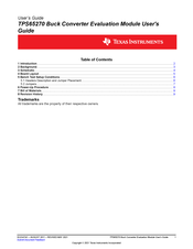 Texas Instruments TPS65270 User Manual