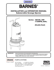 Barnes 3SE3034DS Installation And Operation Manual