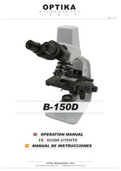 OPTIKA MICROSCOPES B-150D Operation Manual