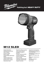 Milwaukee M12 SLED-0 Original Instructions Manual