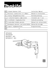 Makita HP2051H Instruction Manual