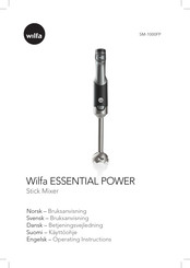 Wilfa ESSENTIAL POWER SM-1000FP Manual