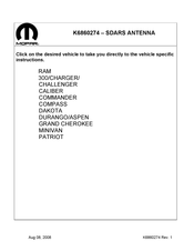 Mopar K6860274 Manual