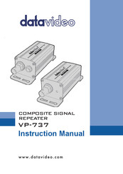 Datavideo VP-737 Instruction Manual